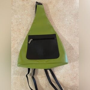 Bocci+bii Italia leather backpack purse, genuine leather, like new condition.